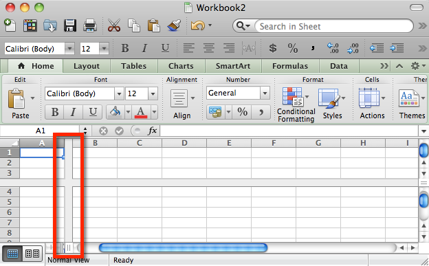 freeze a column in excel 2011 for mac